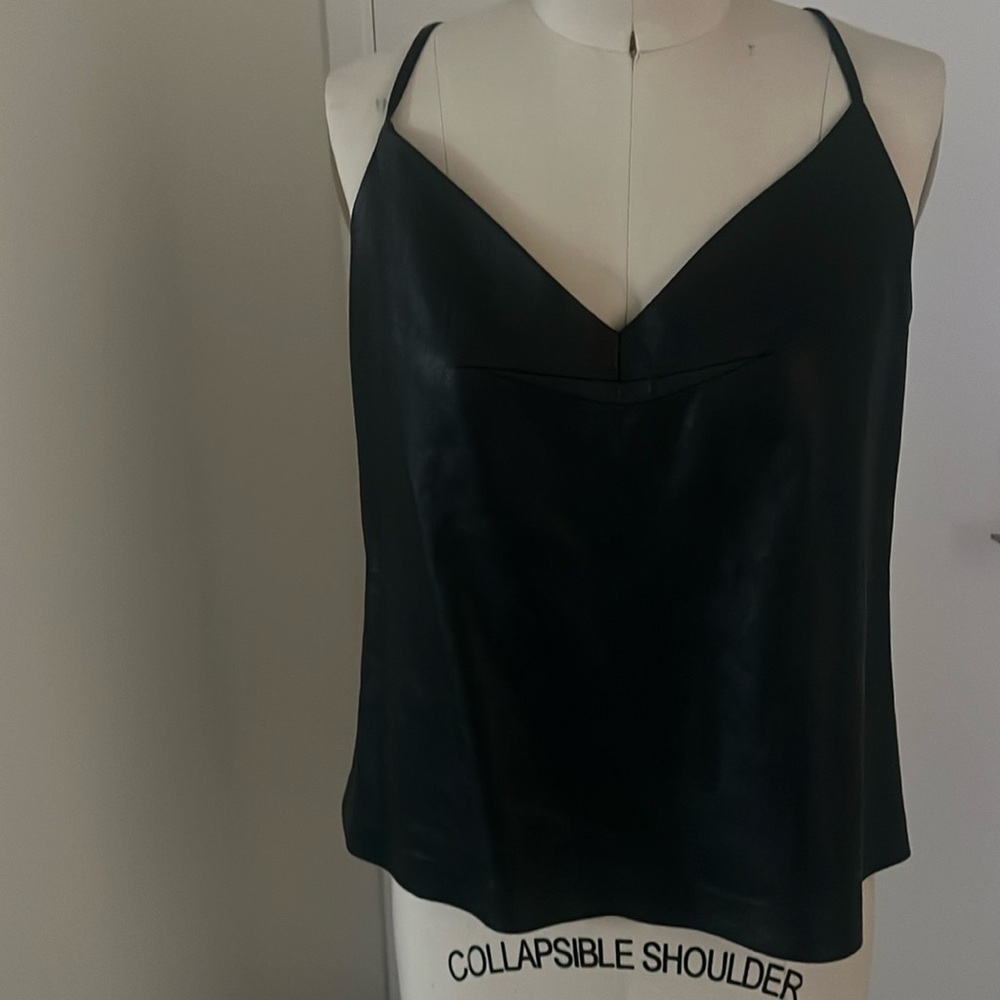 Faux leather BCBGMAXAZRIA tank